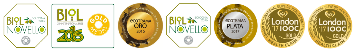 Medallas internacionales de Ecolibor: BIOL, ECOTRAMA, London IOOC