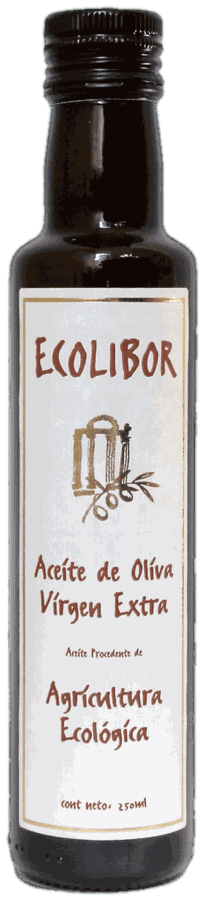 Botella 250 ml coupage Manzanilla y Cornicabra Ecolibor