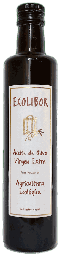 Botella 500 ml coupage Manzanilla y Cornicabra Ecolibor